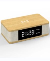 Eco-friendly Bamboo speaker/Alarm/Phone-charger