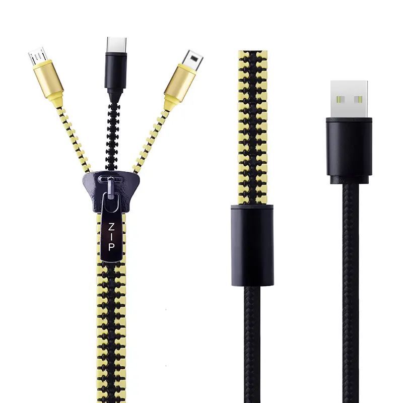 3 in 1 zipper cable